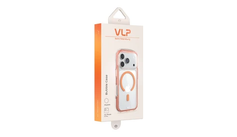 Чехол VLP Bubble Case с MagSafe для iPhone 17 Pro оранжевый