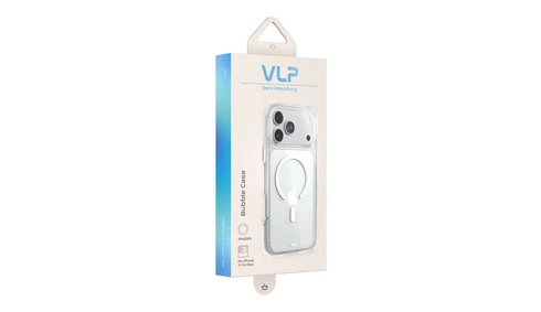 Чехол VLP Bubble Case с MagSafe для iPhone 17 Pro Max белый