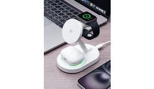Беспроводная зарядная станция Deppa NEO 3 в 1 MagSafe Qi2 белая